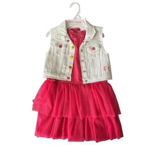 Betsy Johnson Dress with Matching Denim Vest